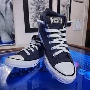 Converse Blue Mid Top